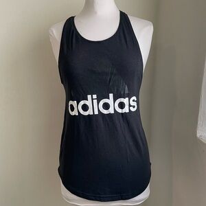 Adidas Linear Logo ClimaLite® Racerback Tank Top black white